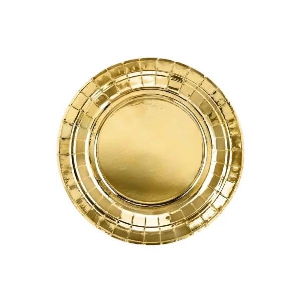 6 Piatti Oro 18cm
