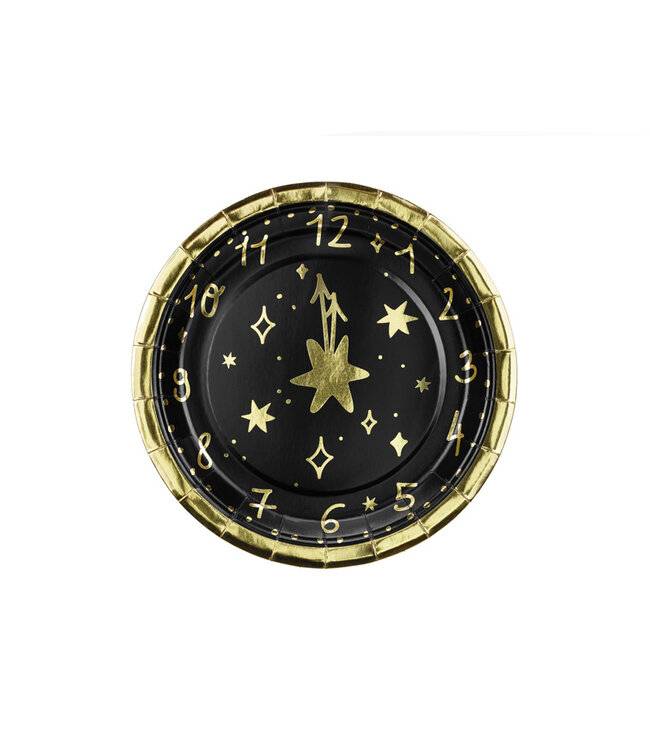 6 Piatti Orologio 18cm
