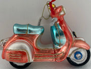 Addobbo Albero Natale Scooter Vespa in vetro 12CM