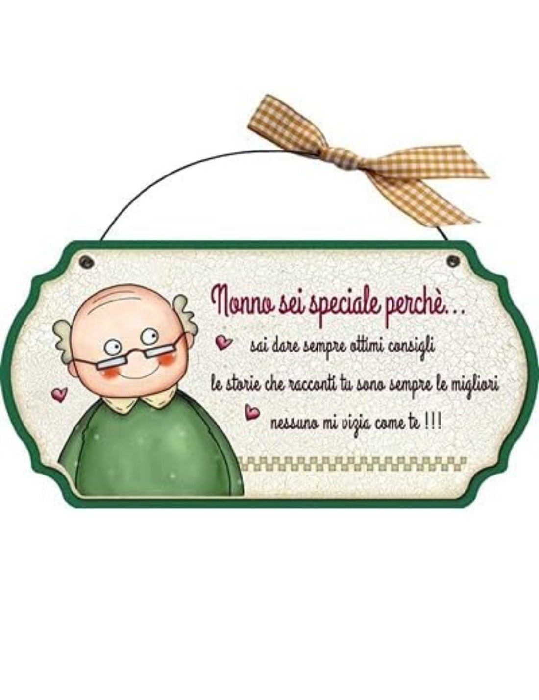 Targa Legno Festa Dei Nonni Con Dedica Nonno Speciale