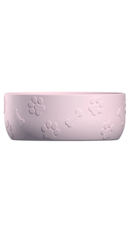 Borraccia Plastica Rosa Infrangibile Con Ciotola Cane 1,5L