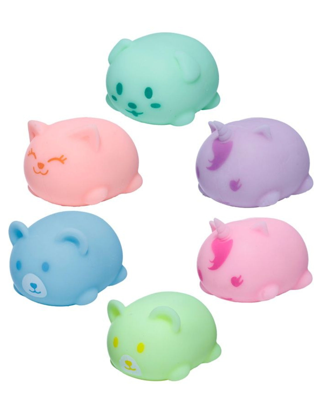 Squishy Antistress Fluo Animali Dolci Allungabile Morbido
