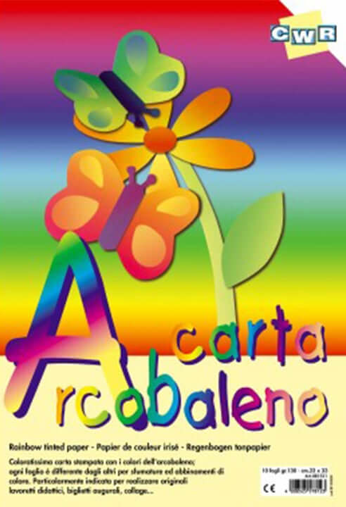 Carta Arcobaleno 10 fogli