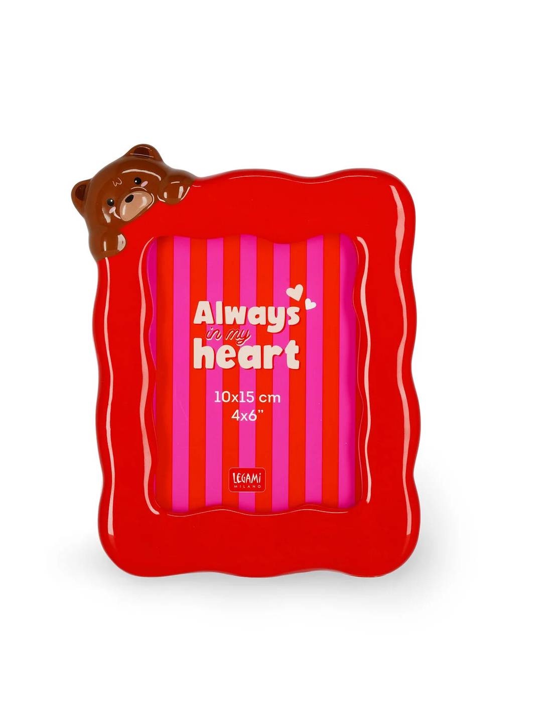 Cornice Portafoto Da Tavolo In Ceramica Teddy Bear Legami