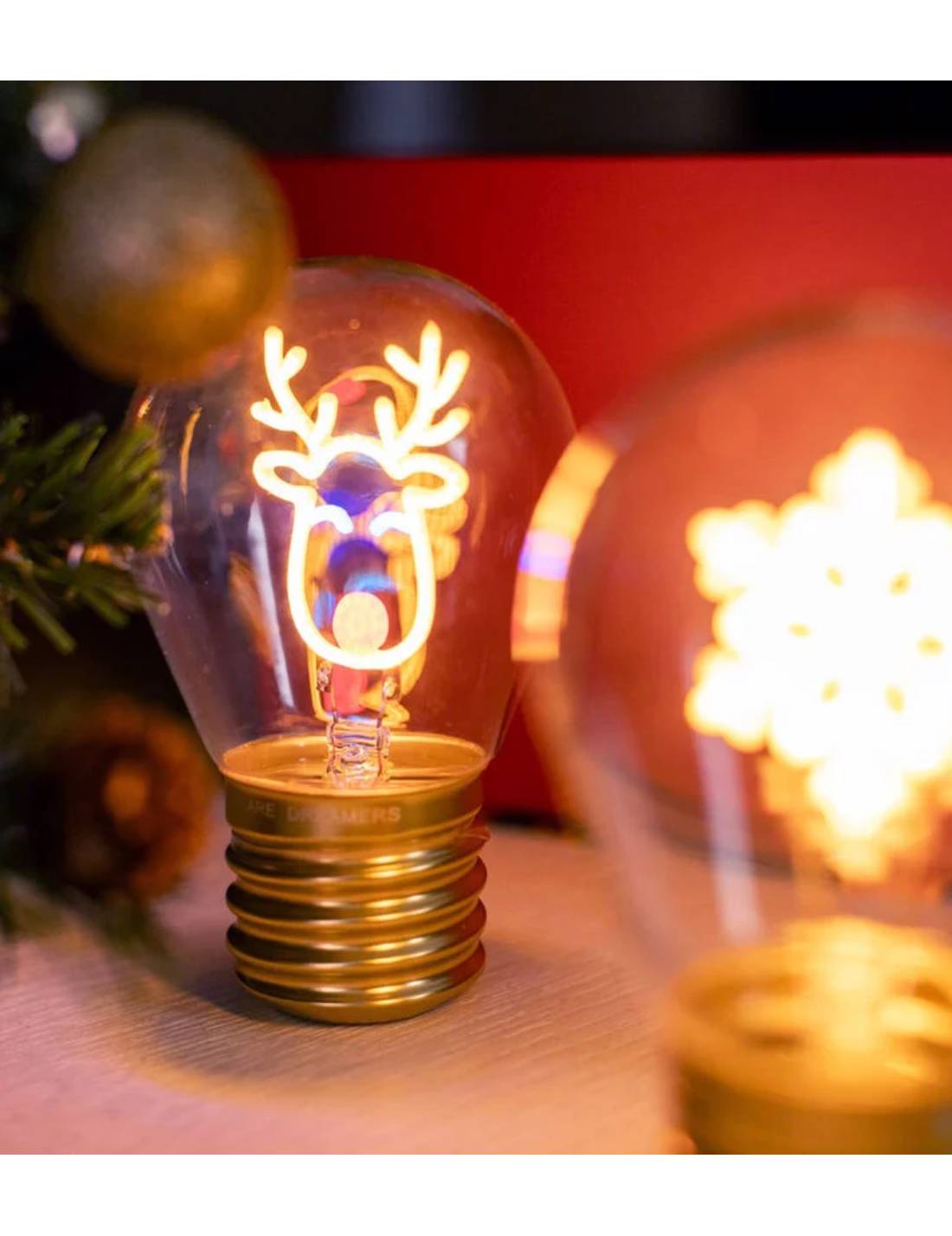 Lampada Da Tavolo A Lampadina Renna Legami