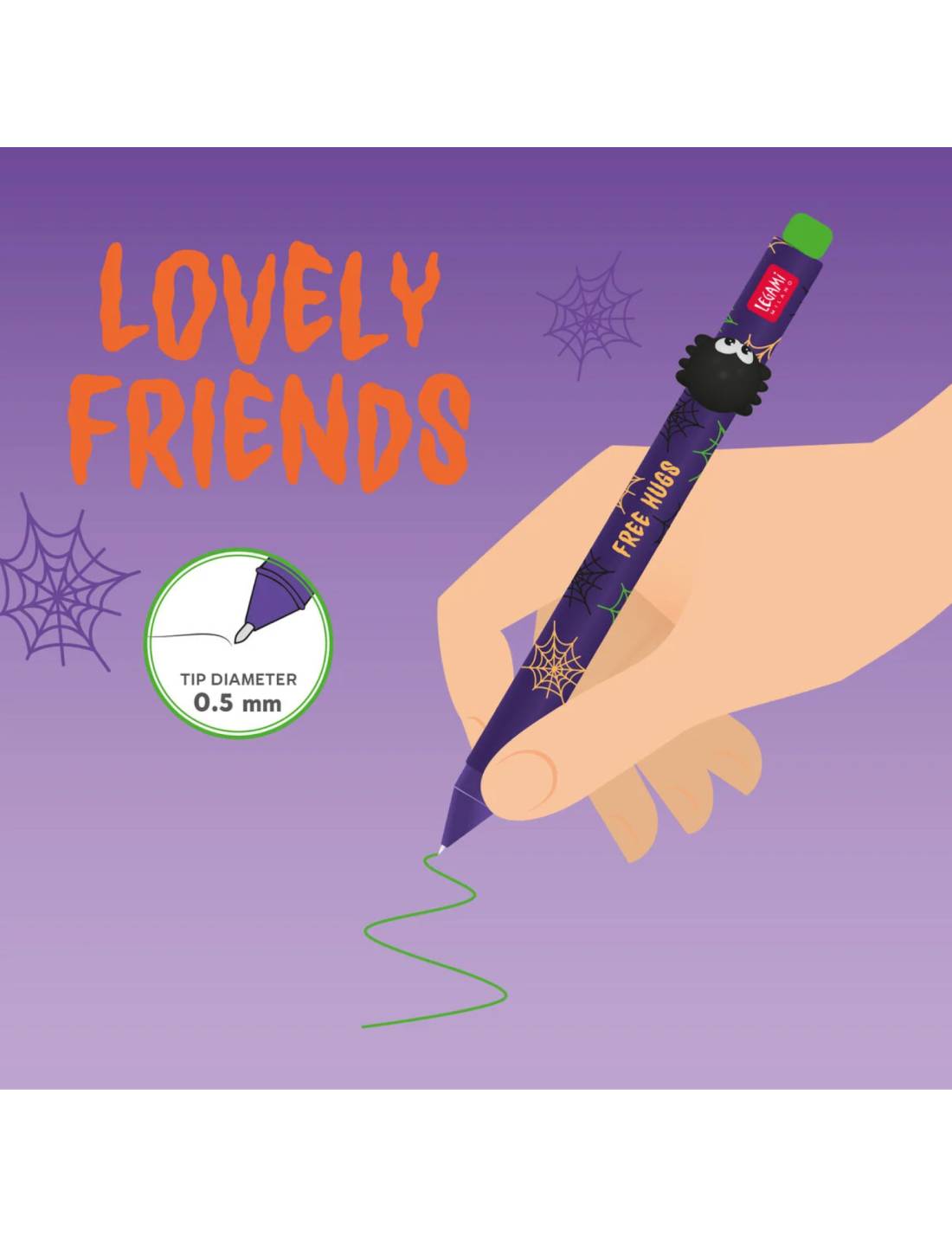 Penna Gel Lovely Friends Legami Ragno