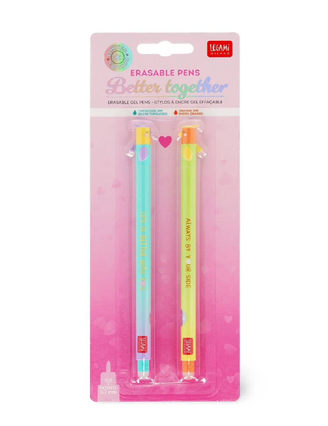 Set Penne Gel Cancellabili Love Birds Legami