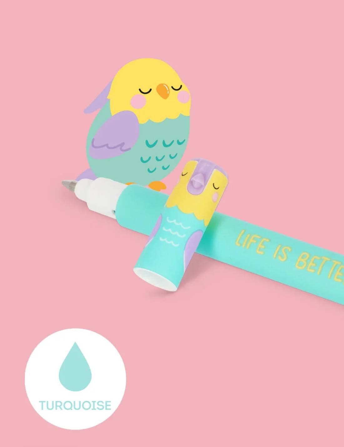 Set Penne Gel Cancellabili Love Birds Legami
