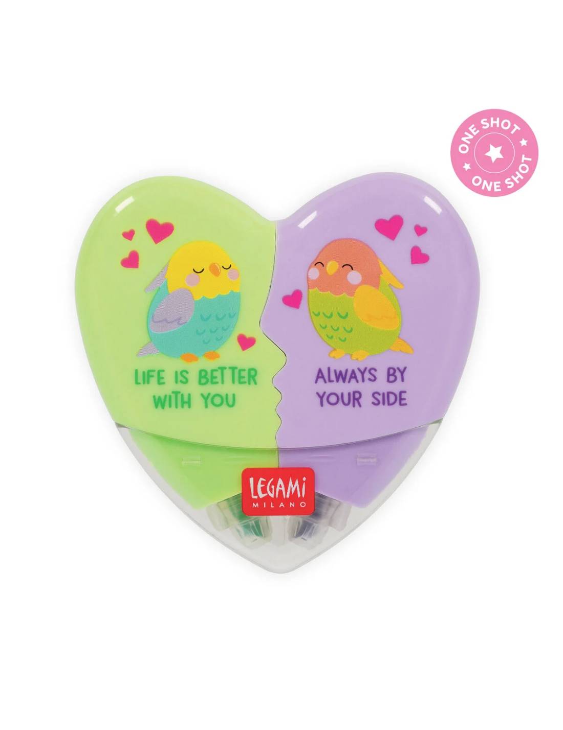 Evidenziatore 2 In 1 Heartlighter Love Birds Legami