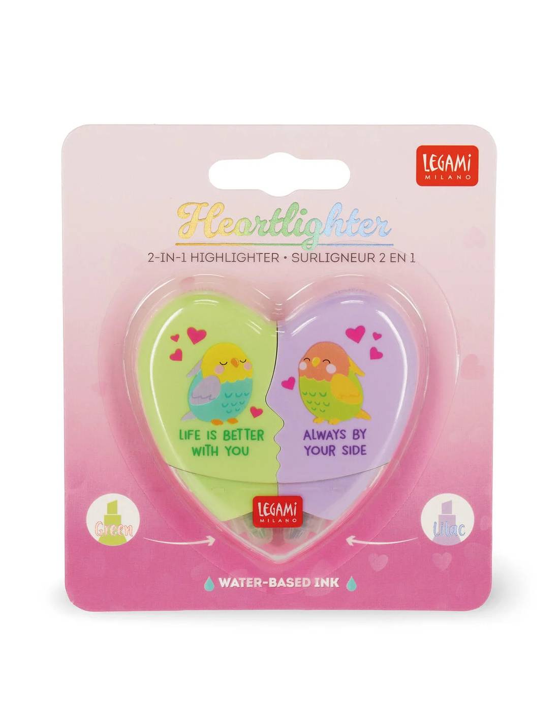 Evidenziatore 2 In 1 Heartlighter Love Birds Legami