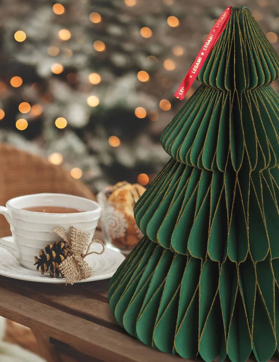 Albero Di Natale Pieghevole In Carta Legami