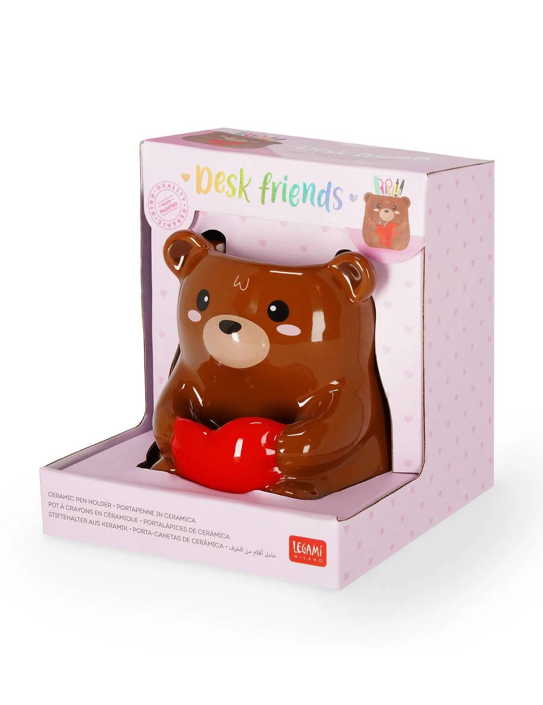 Contenitore Portapenne In Ceramica Teddy Bear Legami