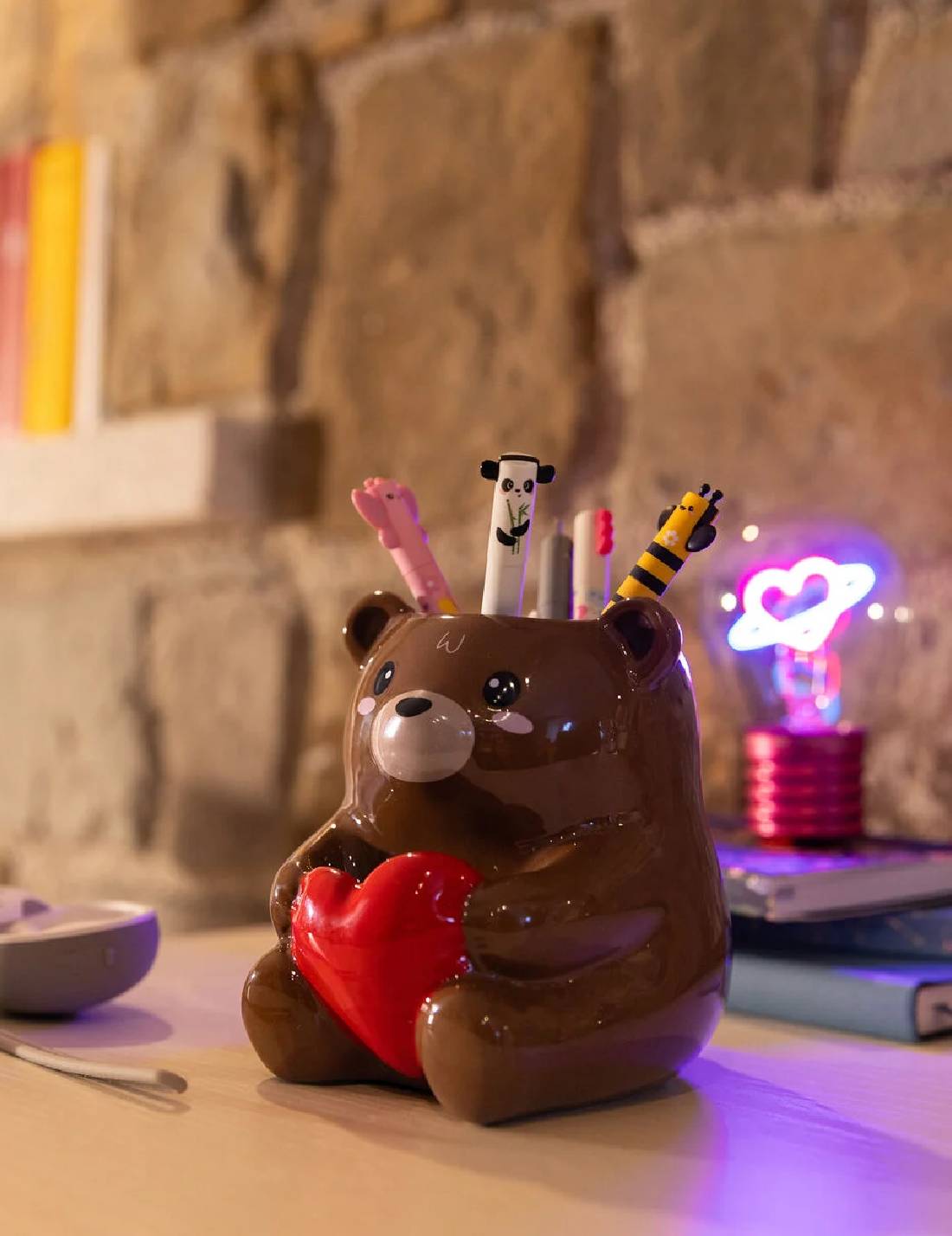 Contenitore Portapenne In Ceramica Teddy Bear Legami