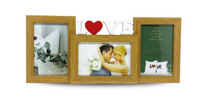 Cornice Portafoto Love 3 Scomparti
