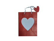 Busta Sacchetto Glitterata Con Disegno Cuore