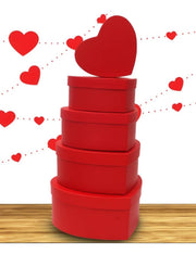 Scatola Box Regalo San Valentino Cuore Rosso