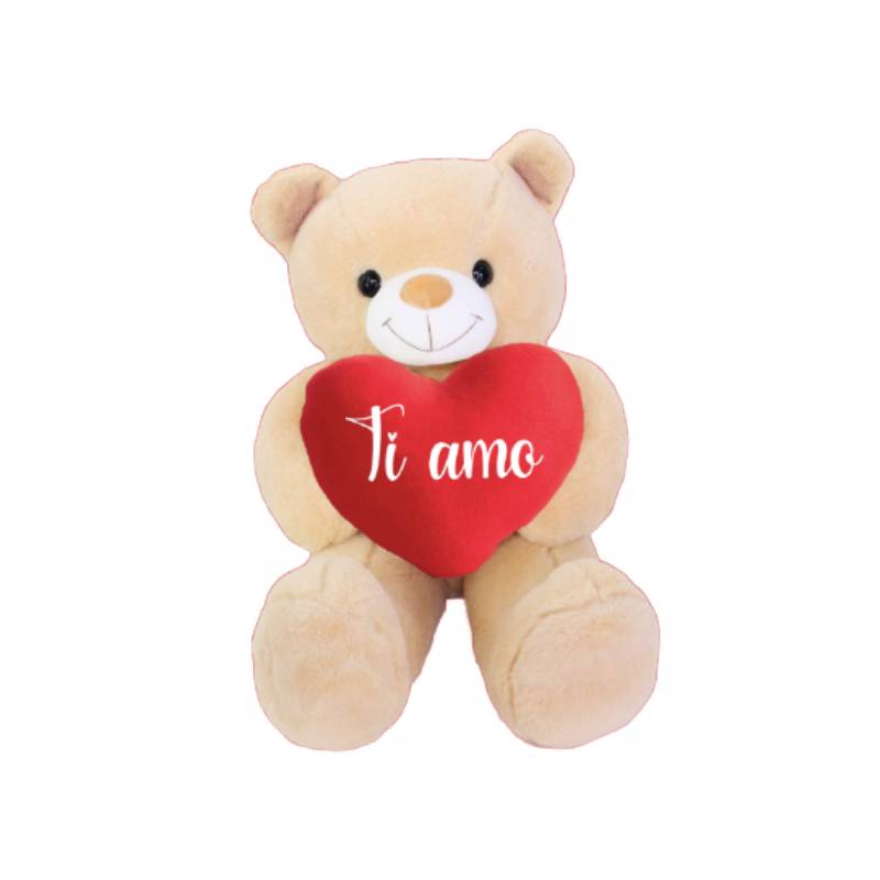 Peluche Orso Gigante Con Cuore Ti Amo 120cm
