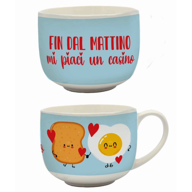 Tazza In Ceramica Azzurra San Valentino Con Dedica