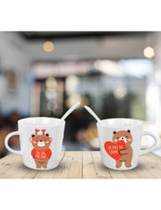 Tazzine Da Caffè San Valentino Con Cucchiaino 2pz