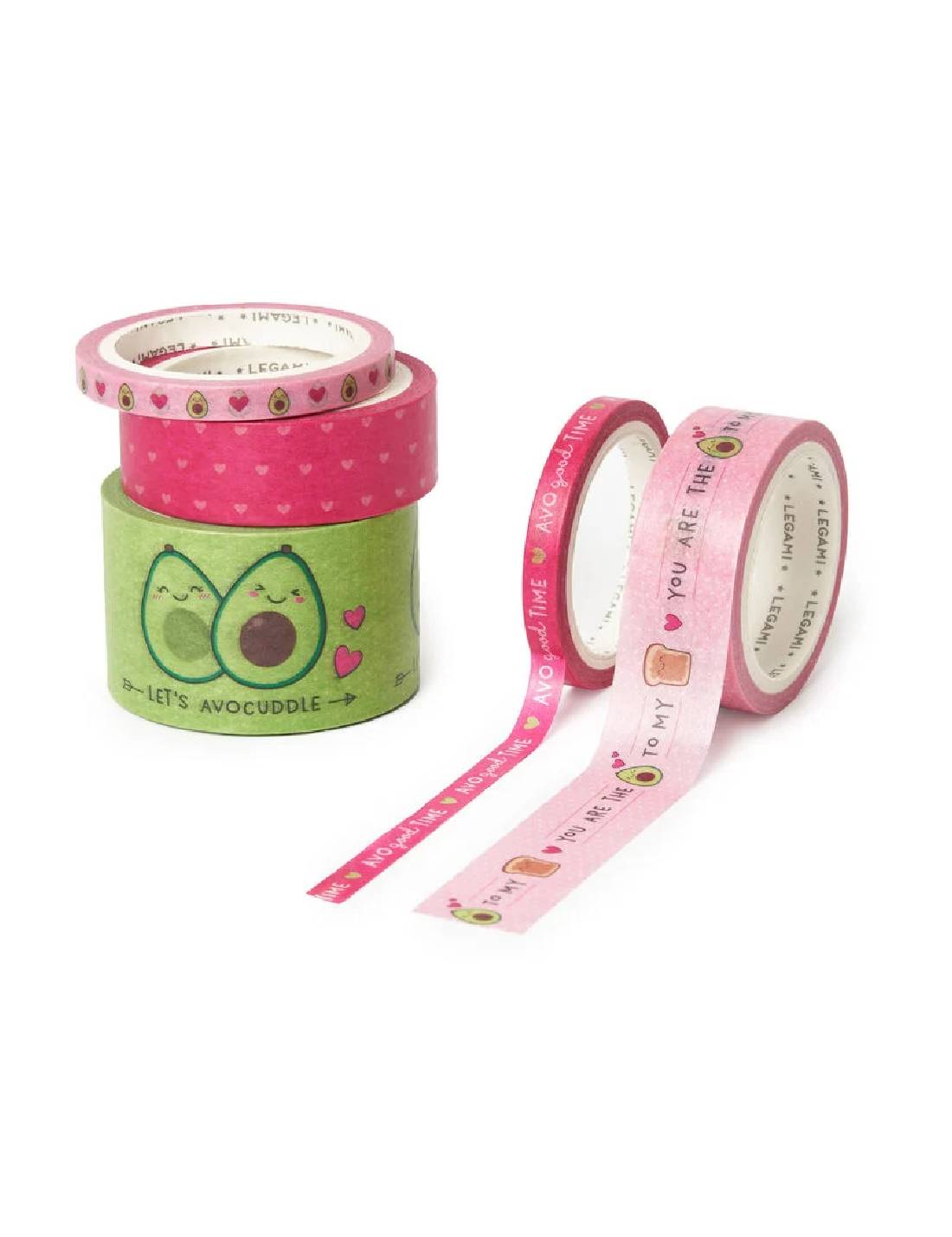 Set di 5 Nastri Adesivi Di Carta Avocado Legami