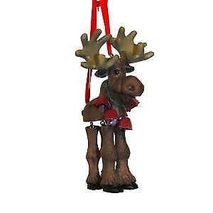 Addobbo Albero Di Natale Renna Con Gambe Movibili Legno