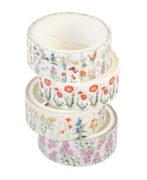 Nastro Adesivo Scotch Carta Fantasia Fiori 4pz 13mmx8,5mt