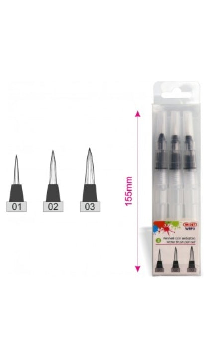 Set 3 Pennelli Water Brush Per Pittura