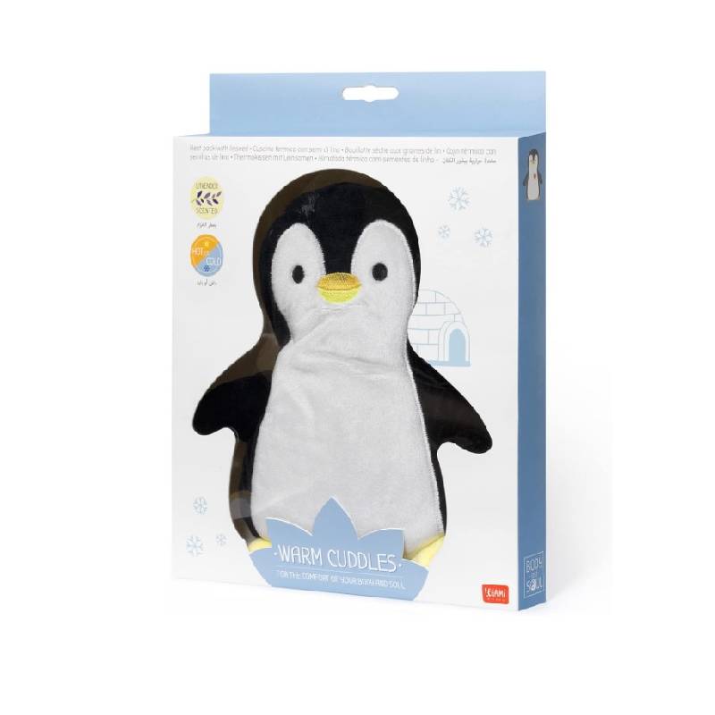 Cuscino Pinguino Termico Semi di Lino Legami
