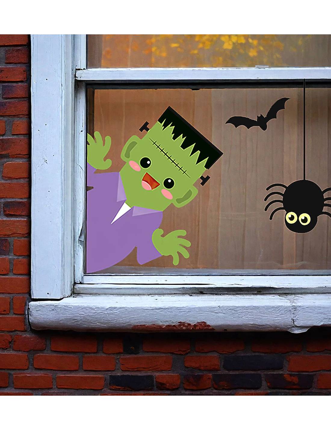Vetrofania Di Halloween 35 Adesivi Elettrostatici