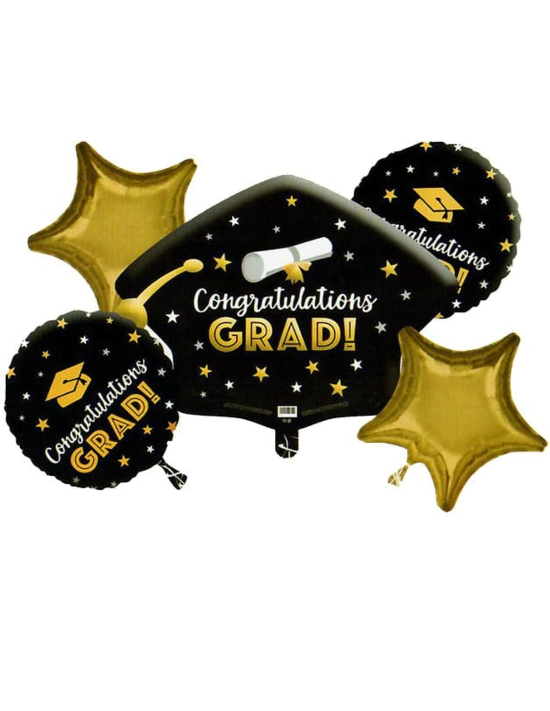 Set 5 Palloncini Per Feste Laurea Congratulations Mylar