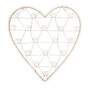 Portafoto Vintage Cuore Filo Grande Crema