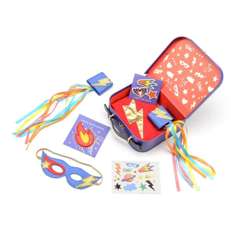 Valigetta Kit Supereroe Con Mantello Ed Accessori
