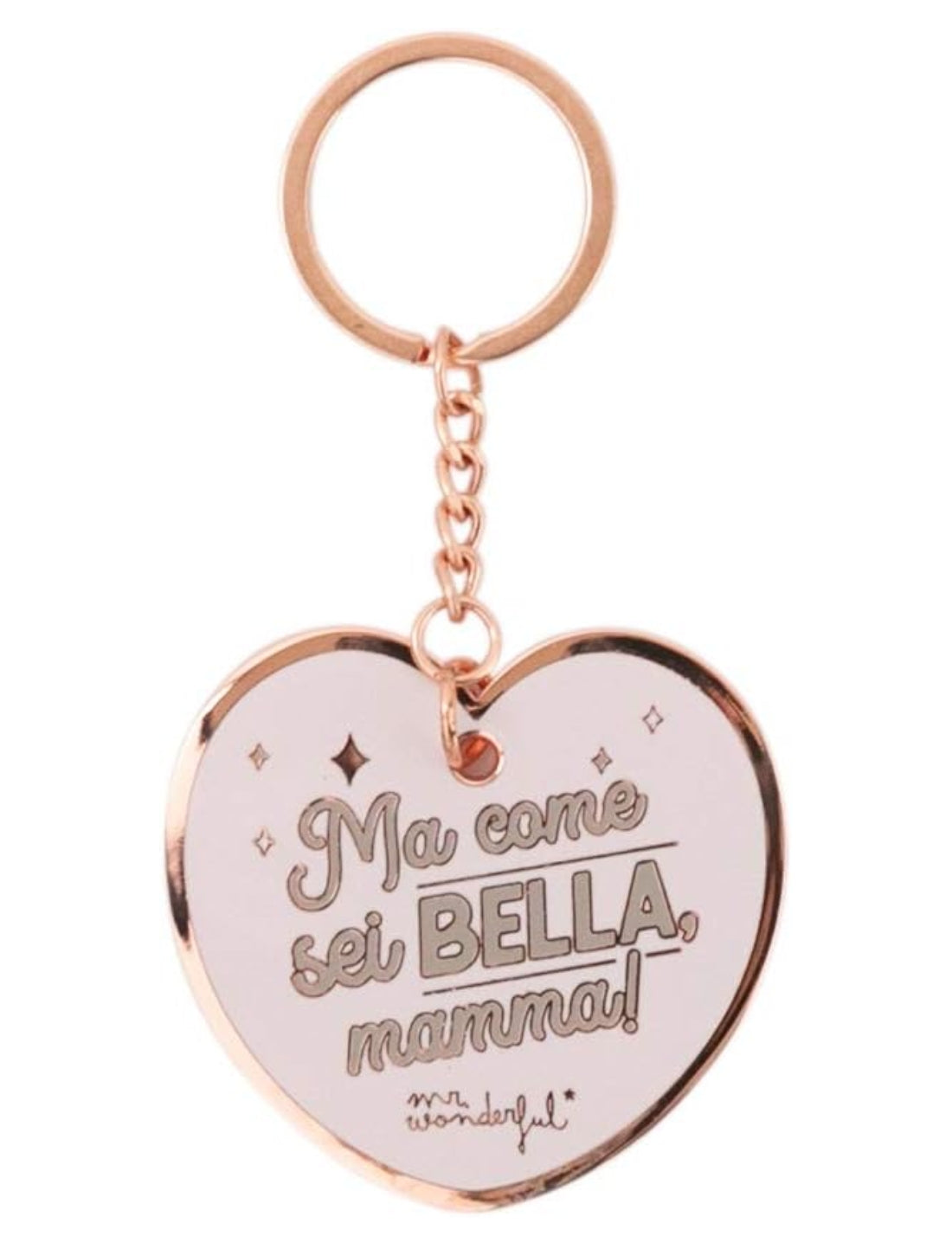 Portachiavi Metallo Festa Della Mamma Con Dedica