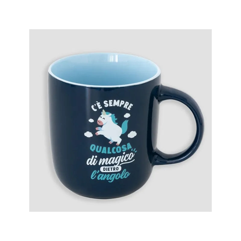 Tazza In Ceramica Blu Unicorno Con Dedica