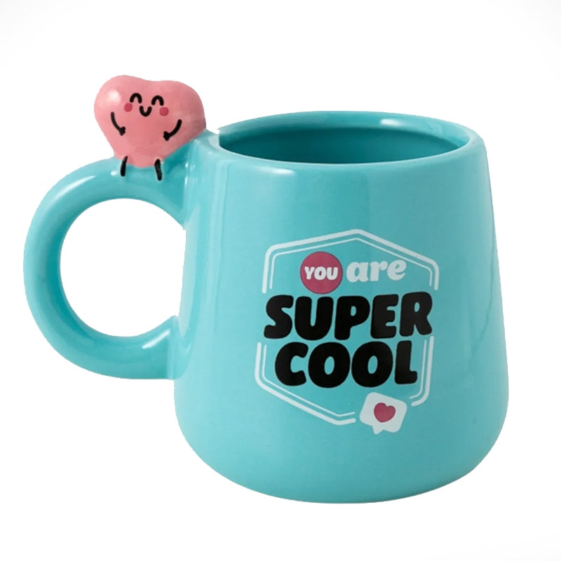 Tazza In Ceramica Con Cuore You Are Super Cool