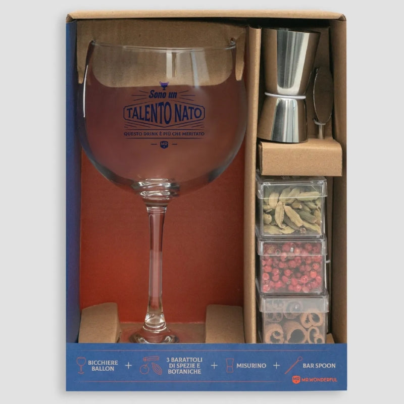 Kit Calice E Accessori Per Gin Tonic