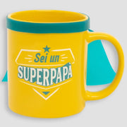 Tazza Gialla Festa Del Papà Con Mantello