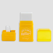 Gomma Da Cancellare Con Temperamatite Giallo Let’s Do It Better