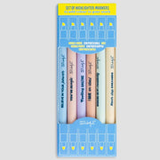 Set 6 Evidenziatori Doppia Punta Colori Pastello