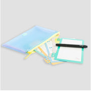 Set Fogli Lavagna Magnetica Con Astuccio E Pennarello