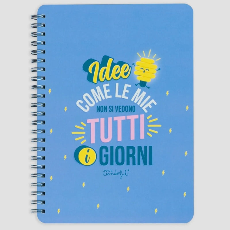 Quaderno A5 Spiralato Quadretti 5mm Idee Come Le Mie Non Si Vedono Tutti I Giorni