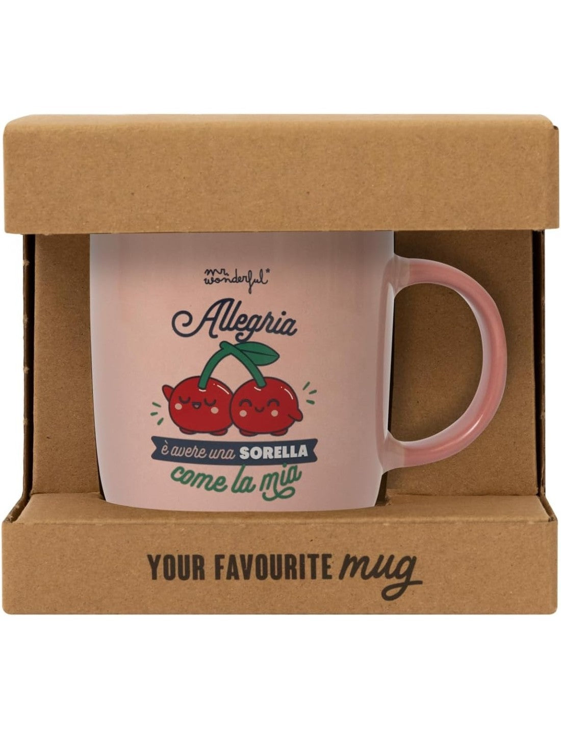 Tazza In Ceramica Cherry Dedica Sorella