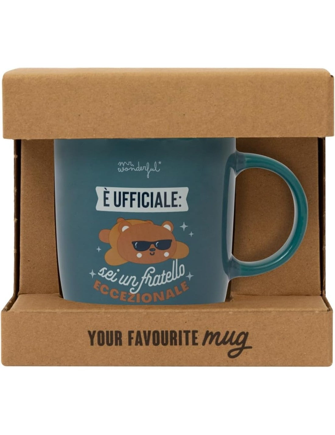 Tazza In Ceramica Orso Teddy Dedica Fratello