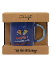 Tazza In Ceramica Pizza Dedica Amicizia