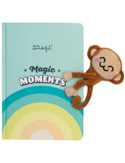 Quaderno A5 Magic Moments Arcobaleno Con Scimmia Peluche