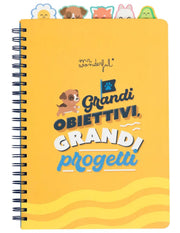 Quaderno A4 Spiralato Con Divisori Grandi Obiettivi Grandi Progetti