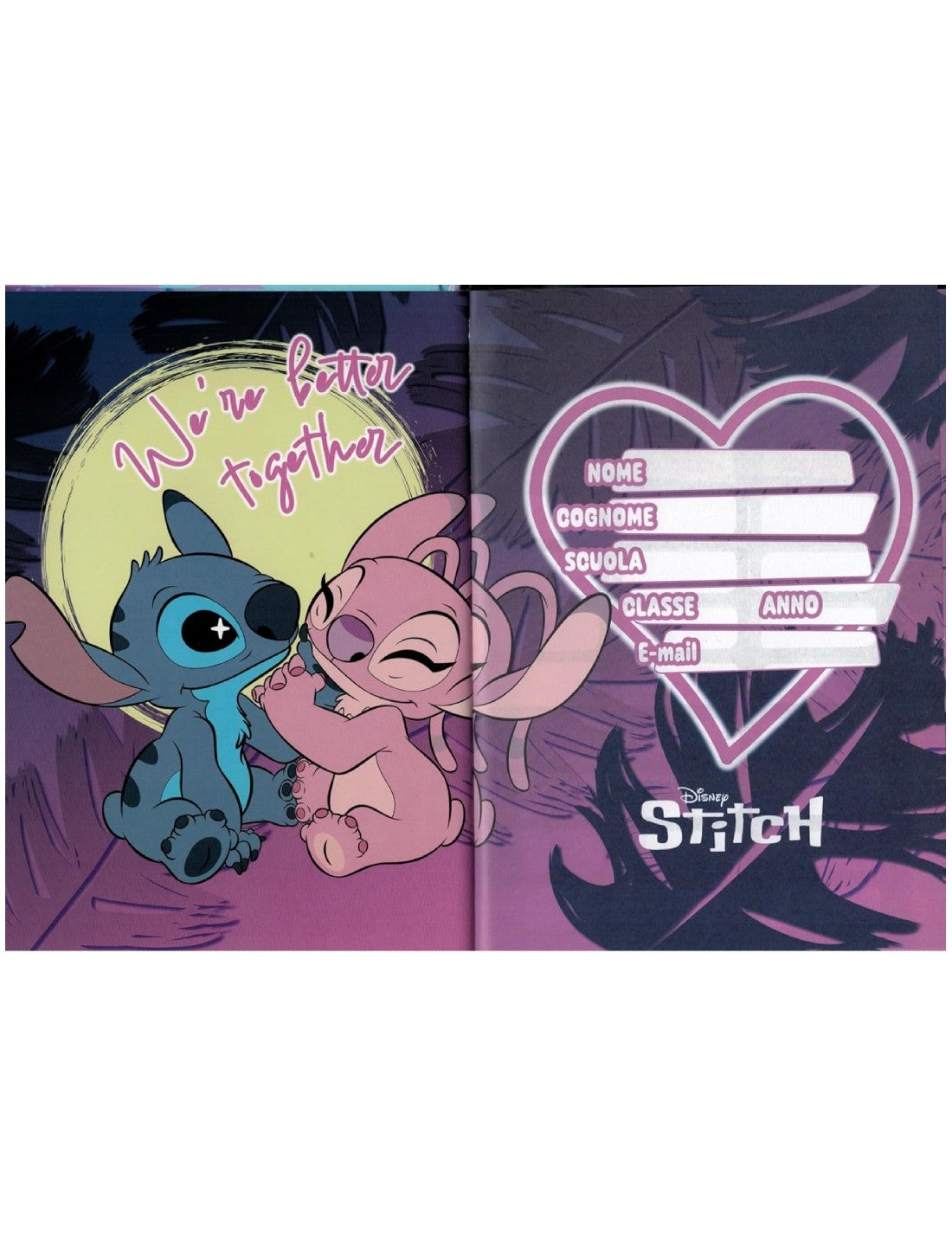 Diario Scuola 10 Mesi Non Datato Seven Disney Stitch