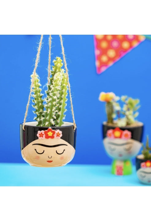 Fioriera Sospesa Da Appendere Frida Kahlo Dipinto A Mano