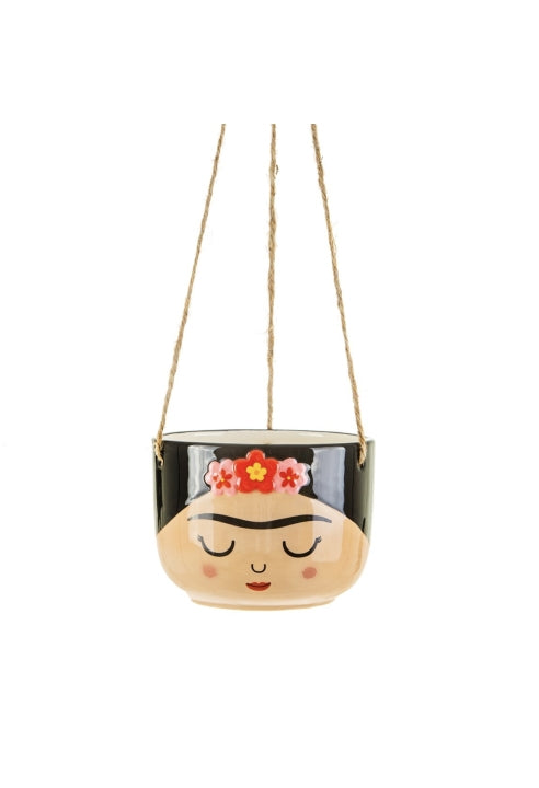 Fioriera Sospesa Da Appendere Frida Kahlo Dipinto A Mano