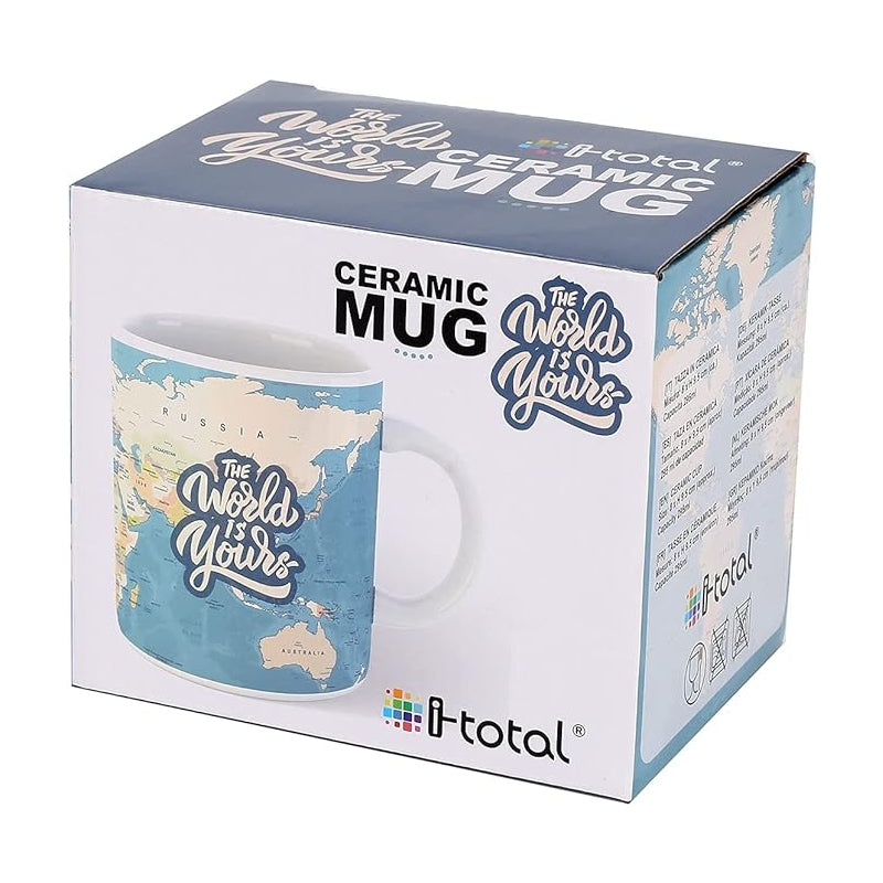 Tazza In Ceramica Blue Mappa